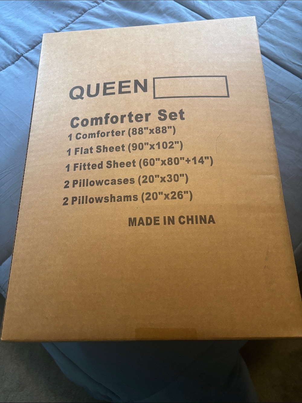 Queen Comforter Set - Blue